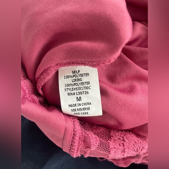 HONEY PUNCH Raspberry Lace Romper - Picture 6 of 6